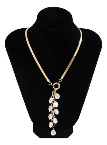 Collar De Perlas De Imitación Barrocas De Estilo Palaciego