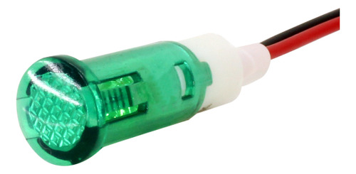 Sinaleiro Led 10mm 24v Verde Modelo Il10 - Metaltex