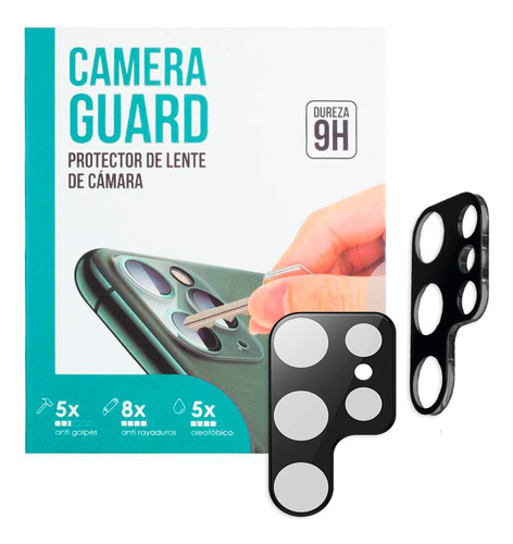 Protector Camara Glass Vidrio Templado Negro Galaxys22 Ultra