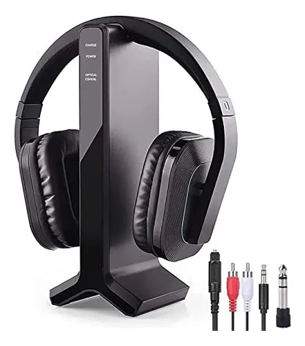 Auriculares Inalambricos Para Tv Con Su Adaptador Bluetootf5 Color Blanco