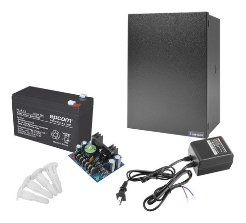 Kit Con Fuente Altronix  12vcd  4a Incl Transformador Bat 7a