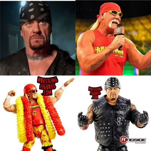 The Undertaker + Hulk Hogan 2 Bonecos Mattel Elite Wwe Wwf