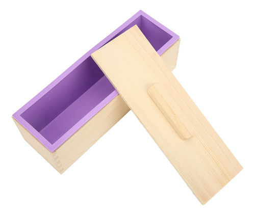 Molde Para Hacer Jabón, Flexible, De Silicona Morada, Hecho