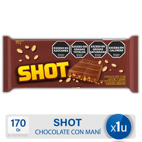 Chocolate De Leche Con Mani Shot - Mejor Precio
