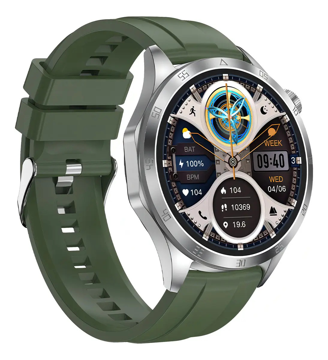 Smartwatch Bazik Prime GT4 Max 46mm Com NFC e Amoled