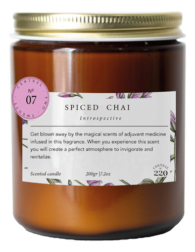 Central220, 07 Spiced Chai Vela Mediana 200 Gr