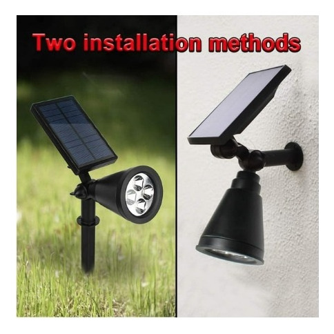 Estaca Solar Reflector. Césped/ Pared. 4 Led .