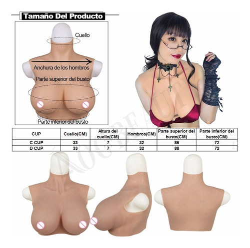 Gigante Senos De Silicona Natural C-d Cup Pechos Falso