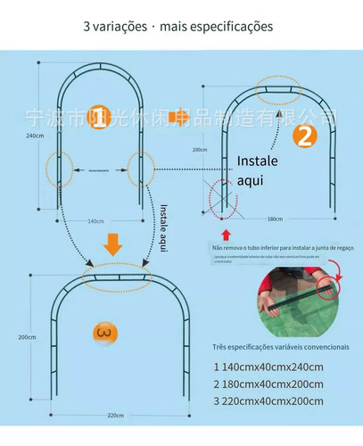 Soporte De Arco De Boda Con Parte Superior Curva Para 2,4 M