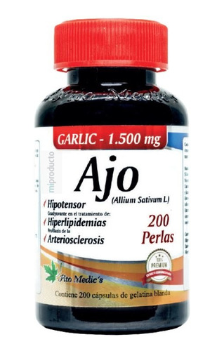 Ajo 200 Capsulas | Fito Medics - Unidad a $224