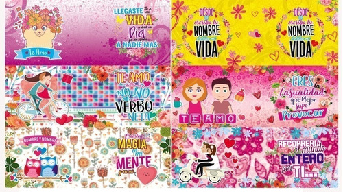 50 Plantillas Sublimar Tazones Día Amor San Valentin  Psd