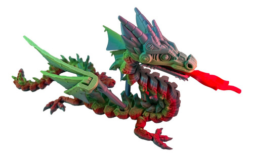 Dragon Mecánico Articulado Juguete Impreso En 3d