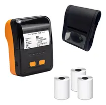Comprar Impresora Térmica De Tickets Bluetooth Portátil 58mm Y Funda