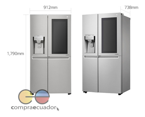LG Refrigeradora 3 Puertas 601 Lts Touch 20pies Side By Side