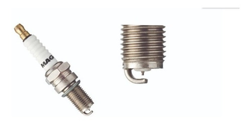 Imagen 1 de 2 de Bujia Iridium Platinium Magnetron Brasil Dpr8eix Para Cg