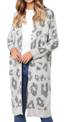 Suéter De Punto Con Estampado De Leopardo, Moda Creativa