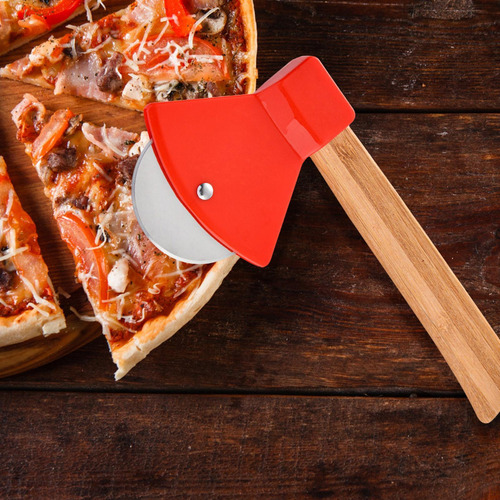 Cortador De Pizza Con Hacha Cortador Ergonómico De Rodillos