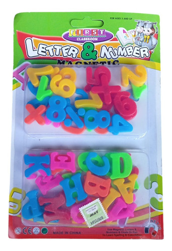 Letras Y Numeros Magneticos Con Iman Para Pizarra O Heladera