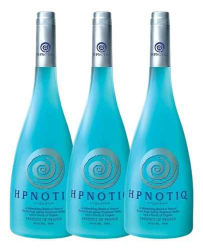 Licor Hpnotiq 750 Ml - Licor De Vodka Y Cognac (3 Botellas)