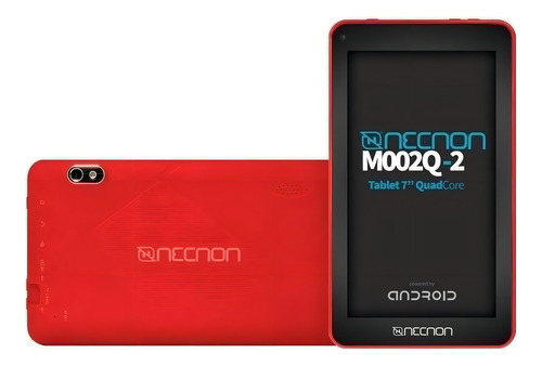 Tablet con funda Necnon Android 8.1 7" 16GB color rojo 1GB de memoria RAM