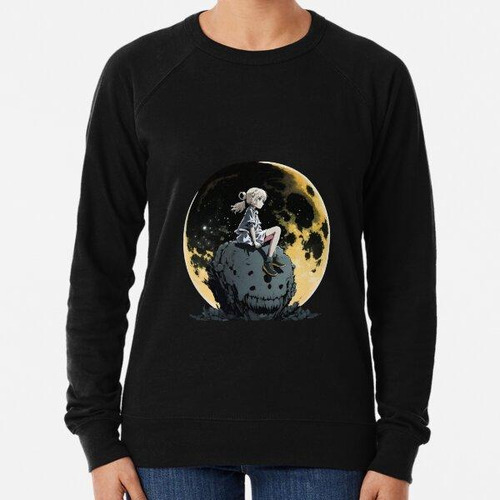 Buzo Chica De Anime En La Luna, Camiseta De Anime, Estética 