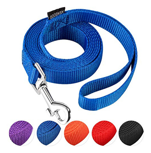 Correa Perro Amagood 6 Ft, Resistente Y Duradera, Gancho