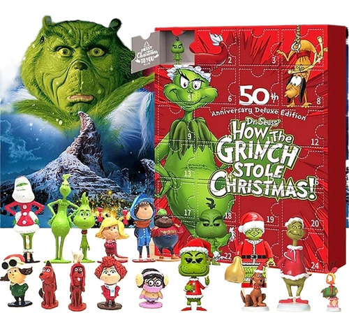 24 Piezas De Regalos De Navidad Para Niños Grinch Horror Dol