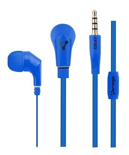 Imagen 1 de 1 de Audifonos Manos Libres Vorago Ep-103 Azul 3.5mm