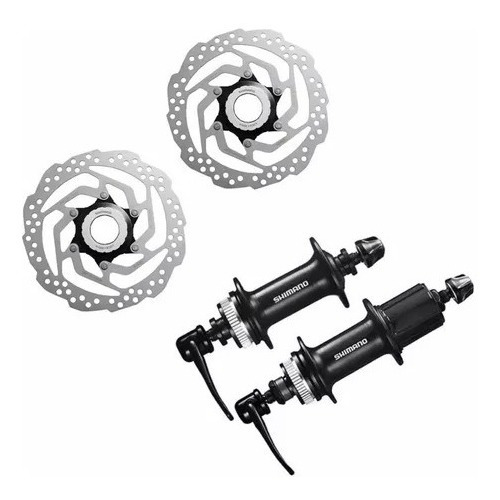 Manzanas Shimano Tx505 36 Huecos Con Discos Center Lock Rt10