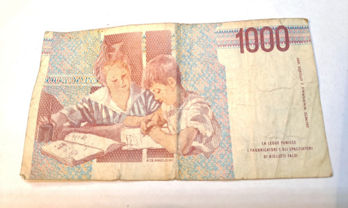 Billete 1000 Mille Lire 1990