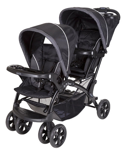 Baby Tend Sit Y Stand Double Stroller, Onyx