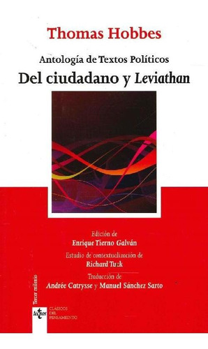 Libro Antología De Textos Políticos Del Ciudadano Y Leviatha