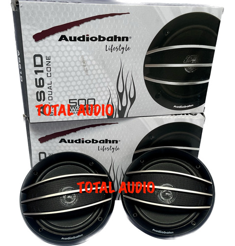 Par De Bocinas Audiobahn 6.5 Pulgadas 500w Economicas As61d