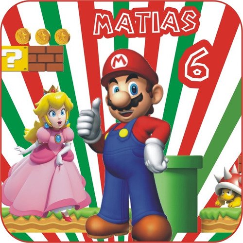 Super Mario Bros Kit Personalizado E Imprimible