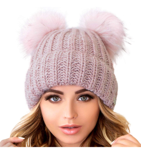 Braxton Beanie - Gorro De Lana Para Mujer, Con 2 Orejas De .