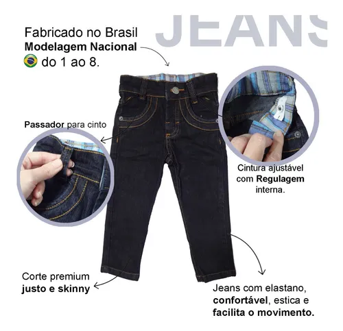 Tricae calça best sale jeans infantil