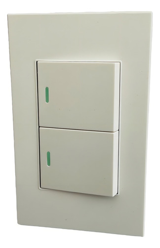 Interruptor B Doble Sobrepuesto Blanco (sec) Certificado