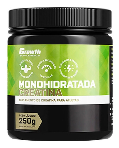 Suplemento en polvo Growth Supplements  Creatina Monohidratada en pote de 250g