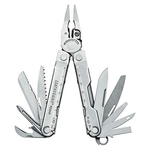 Leatherman Rebar Multitool Acero Inoxidable Con Funda De Nyl