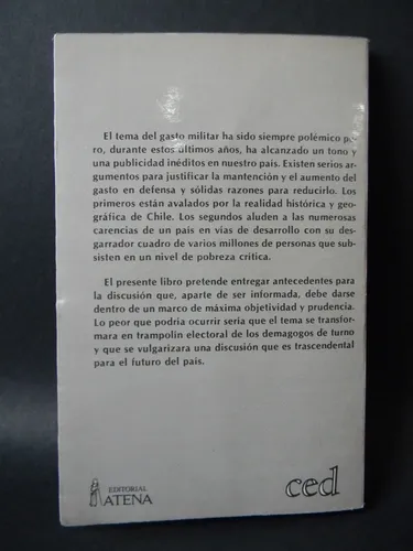 ¿cual Debe Ser El Gasto Militar Chile De Los 90? Patillo (Usado)