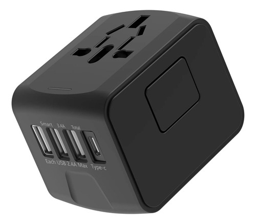 Enchufe Adaptador De Viaje Universal Todo En Uno