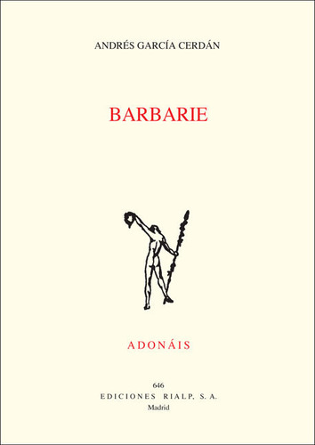 Libro Barbarie - Garcã­a Cerdã¡n, Andrã©s