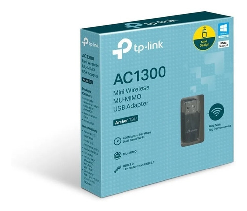 Adaptador Usb Wifi Tp-link Archer T3u Dual Band Ac 1300mbps 