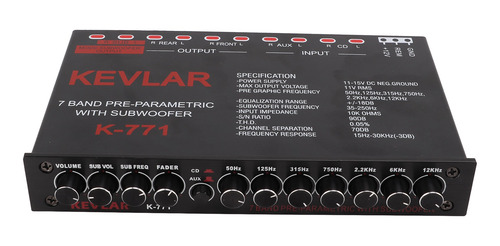 Ecualizador Gráfico De Audio Para Automóvil Universal De Pas
