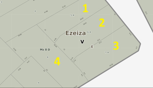 Imagen 2 de 5 de Venta 8 Lotes Terrenos Centro Ezeiza