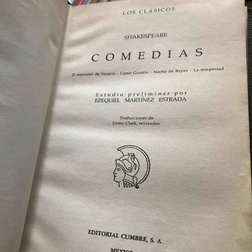 Comedias - William Shakespeare - Libro
