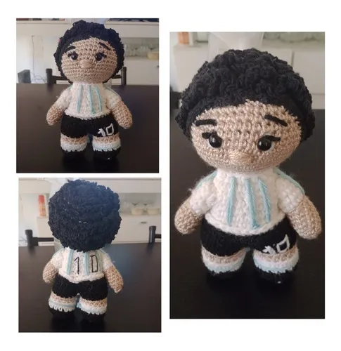 Diego Maradona Tejido A Crochet Amigurumi Meses sin intereses