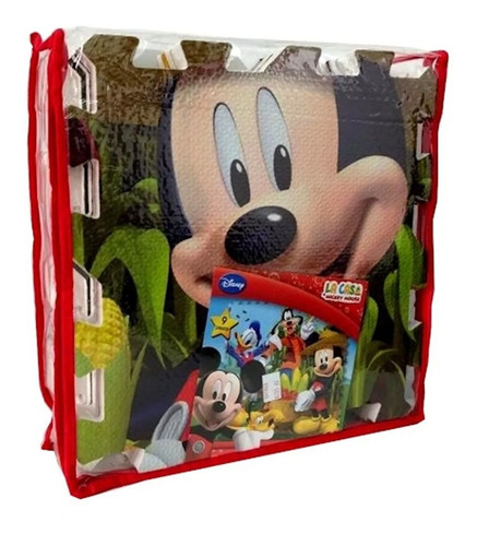 Imagen 2 de 2 de Mickey Club House Piso De Goma 9 Pzs Dch07627