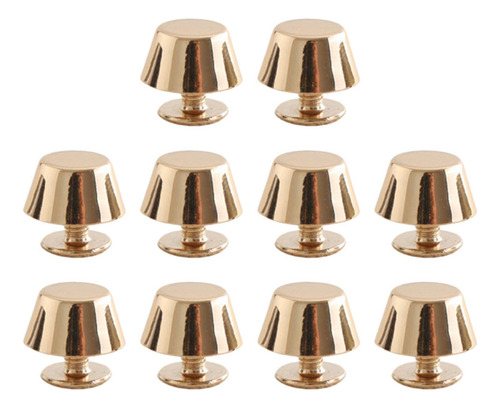 10 / 12x Remaches Espárragos Tornillo Espigas Oro 10 Piezas