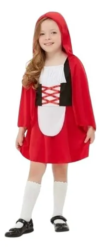 Disfraz De Caperucita Roja Para Niñas Personaje De Cuento Día Del Libro